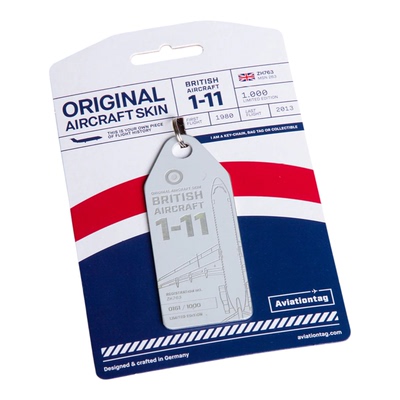 德国AviationTag 英国国防 BAC1-11 飞机蒙皮 行李牌钥匙扣礼物