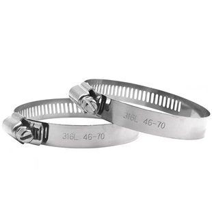 316L不锈钢喉箍海水抱箍耐强酸卡箍软管卡强力箍固定管夹管箍高压