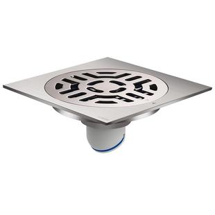 伟星304不锈钢地漏卫生间淋浴干湿区40 50管移位通用  防虫防反味