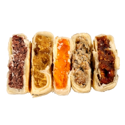 石家庄黄庄月饼手工咸蛋黄酥皮饼