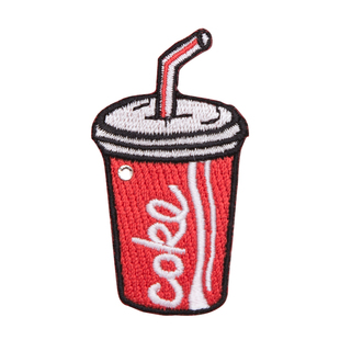 TangTang刺绣可乐饮料糖果发贴碎发刘海贴魔术贴小创意发饰发卡女