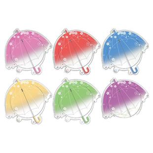 雨伞形亚克力吧唧托58mm75mm吧唧砖谷美谷子展示套周边吧唧保护套