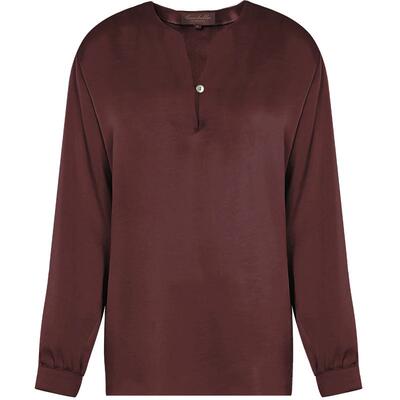 静奢风丝光缎面极简衬衫