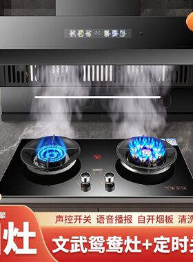 万利达抽油烟机燃气灶套装油烟机厨房家用煤气灶具烟机灶具两件套