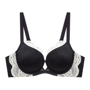 EMMAROSE胖mm大码光面无痕内衣女春夏薄款聚拢收副乳大胸显大文胸