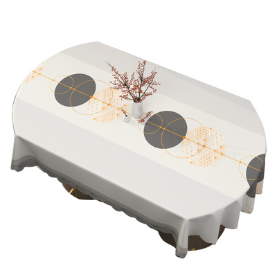 防水餐桌布pvc防水防油简约现代