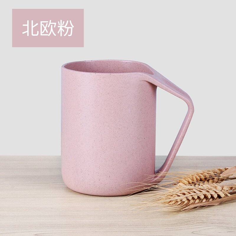 贝合小麦秸秆洗漱杯情侣漱口杯刷牙杯家用三口之家牙缸沥水牙刷杯