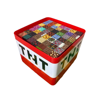 我的磁力方块世界玩具儿童拼装积木磁吸铁石男孩礼物TNT收纳盒装