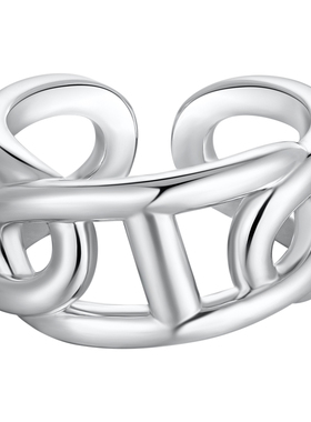 kitsh链条开口戒指潮中性可调节