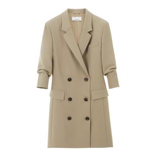 【朗姿Basic衣橱】高级感法式气质复古西装裙子2024秋新款连衣裙