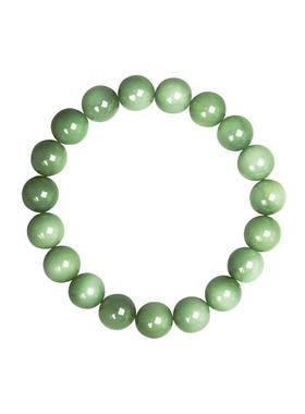 新疆冰底青玉10mm手链和田玉手串