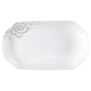 2只装陶瓷特价家用超大号长方形鱼盘 蒸烤菜盘鱼盘子微波炉餐具