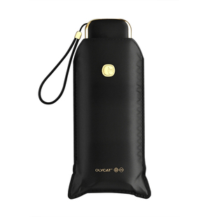 OLYCAT扁五折手动小巧便携超轻遮阳防晒降温防紫外线太阳雨伞女生