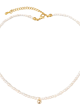 天然淡水珍珠项链女choker复古