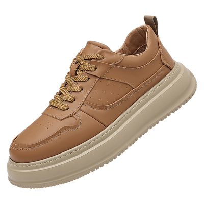 头层牛皮男鞋软底运动休闲鞋板鞋
