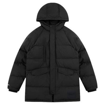 MN长款加厚防风连帽羽绒服情侣