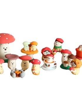 decole蘑菇森林可爱摆件