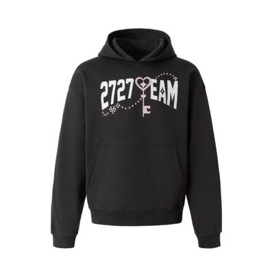 2727WORLD 法老同款爱心钥匙印花连帽卫衣国潮美式复古街头帽衫男
