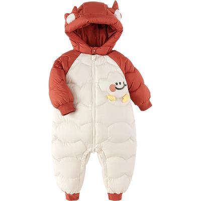 巴拉巴拉羽绒连体衣外出服宝宝厚