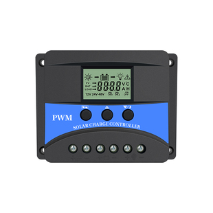 太阳能电池板控制器12V/24V10ALCD液晶显示自设参数5VUSB手机充电
