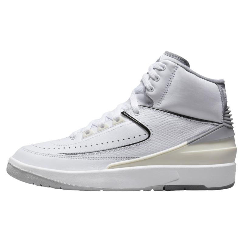 Nike Air Jordan 2 耐克AJ2大童白灰色复古耐磨篮球鞋 DQ8562-100