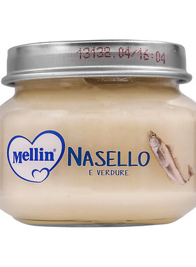 意大利宝宝辅食MELLIN美林鱼肉泥牛肉泥营养泥无盐4月+80g四联装