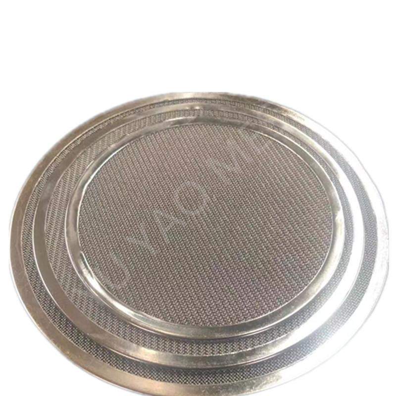 多种目数过滤网304不锈钢片包边筛网滤片圆形冲压片网状造粒机