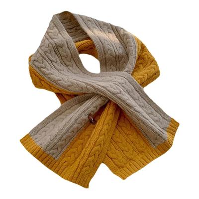 轻便小围脖冬季麻花女毛线围巾