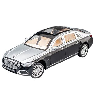 奔驰迈巴赫S680合金模型车仿真汽车模型摆件送男孩礼物金属玩具车
