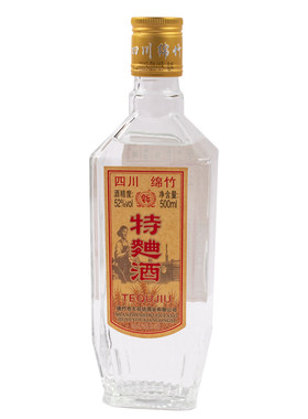 2019年绵竹特曲52度浓香型白酒粮食酒整箱纯粮酿酒酒业珍品老窖