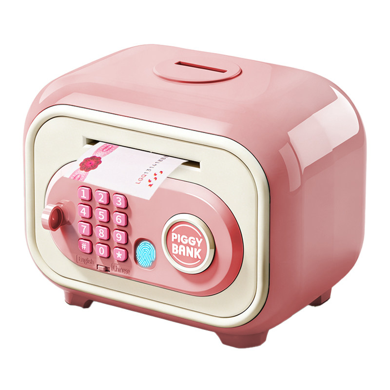 存钱罐女孩2026新款只进不出儿童大容量储蓄罐指纹密码保险柜男孩