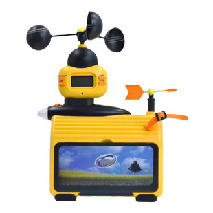 儿童生态气象站手持便携式风向观测仪幼儿园stem科学探测玩具套装