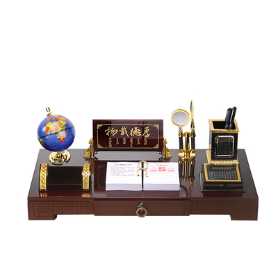 2025年新款台历架高档商务办公桌面摆件笔筒创意礼品日历定制LOGO