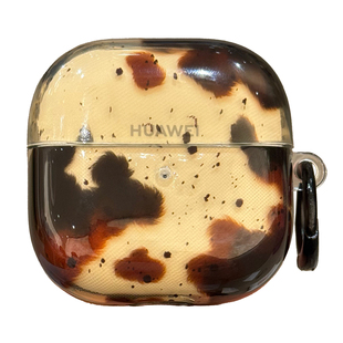 适用华为freeclip2耳机套freebuds7i韩系ins泼墨6i黑色手绳苹果airpods4个性简约三星buds2无线蓝牙pro4硅胶