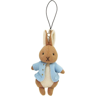 日本peter rabbit正版彼得兔公仔玩偶毛绒手机挂件钥匙扣挂饰挂坠