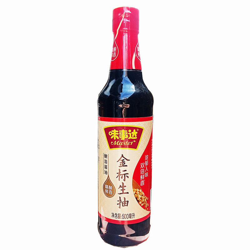 44元3瓶 味事达特级金标生抽500ml 酿造酱油厨房调味炒菜凉拌佐餐