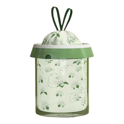 山茶花系垃圾袋手提加厚厨房抽绳式自收口宿舍学生实惠清洁塑料袋