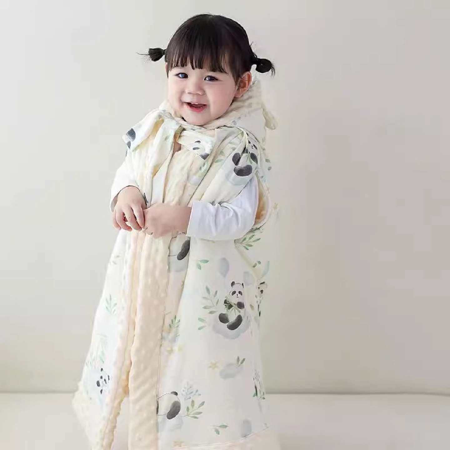 婴儿披风斗篷外出宝宝儿童防风保暖棉服秋冬加厚挡风外套冬季