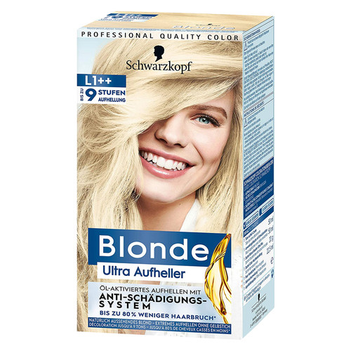 德国施华蔻漂发剂褪色剂漂染发膏褪黑黄白金漂粉挑染补发根不伤发