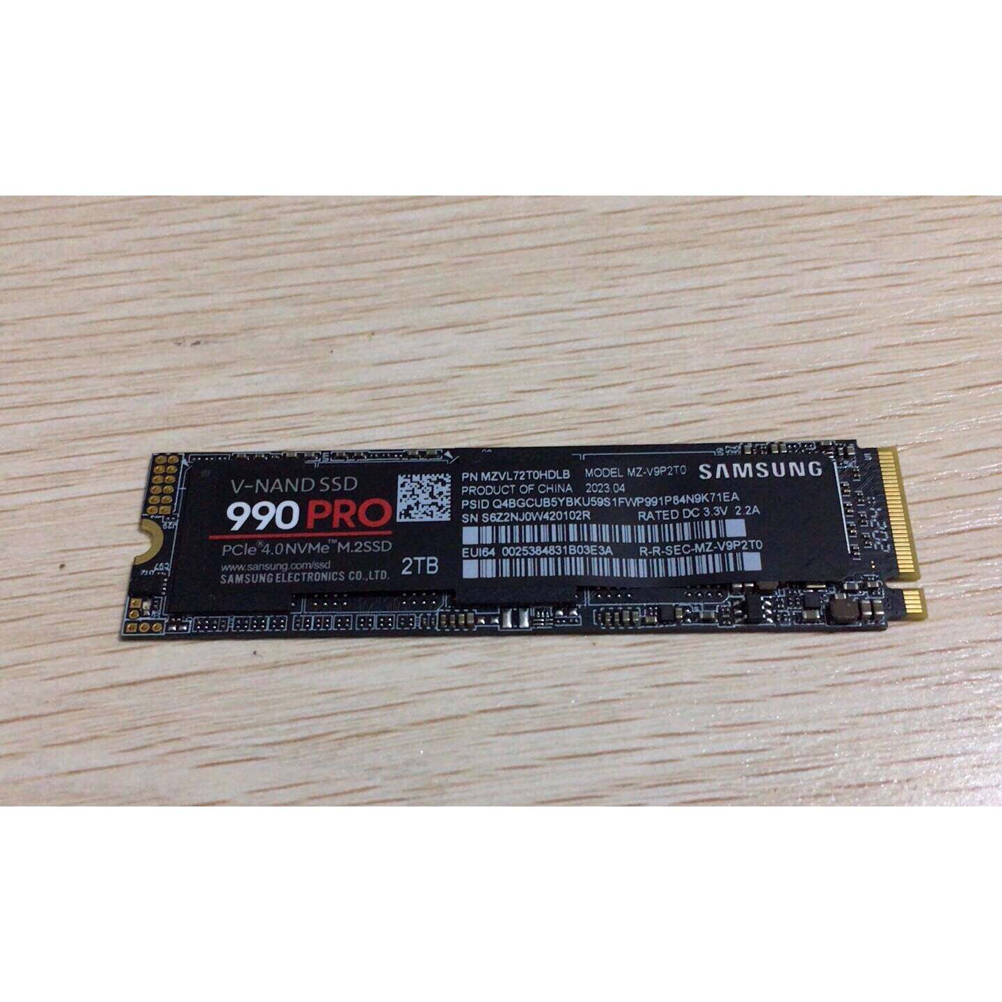 全新三星990PRO2T固态硬盘M.2固态NVME协议PC议价