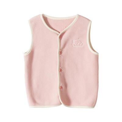 秋冬奥利绒儿童马甲纯色冬季