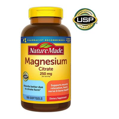 自营｜Nature Made 柠檬酸镁软胶囊250mg 180粒人体
