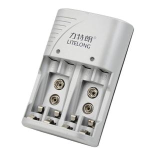 力特朗 K02快充充电器可充5号/7号/9v充电电池镍氢/镍镉/锂离子通用充电器2槽智能转灯aa/aaa充电器