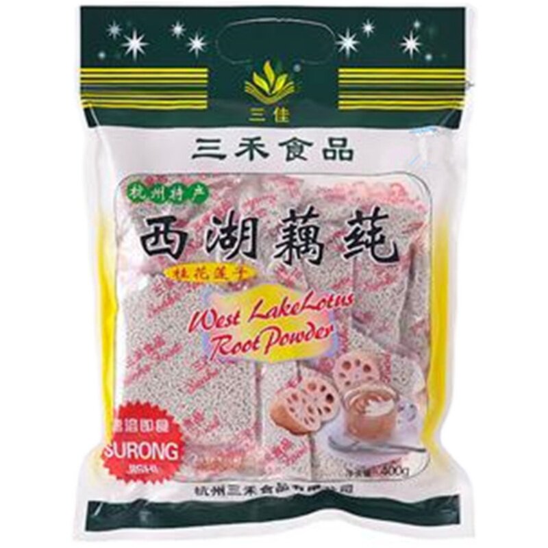 包邮三佳牌西湖藕莼藕粉桂花