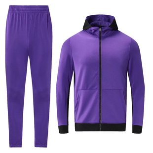 湖人勇士快船掘金篮球出场服套装定制外套连帽投篮服热身服男学生