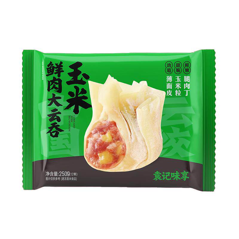 袁记味享玉米鲜肉云吞310g
