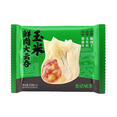 袁记味享玉米鲜肉云吞310g