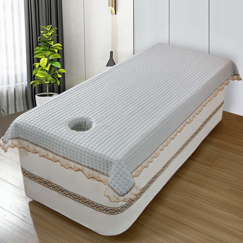 美容床冰丝凉席可折叠水洗 美容院凉感床单床裙 按摩床席空调席夏