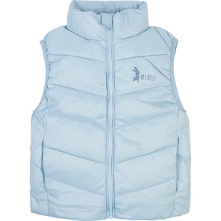 衣拉拉冬款1-10岁男女童轻薄羽绒服开衫马甲儿童冬天保暖坎肩背心