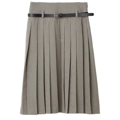 LILYBROWN蕾丝拼接百褶半身裙